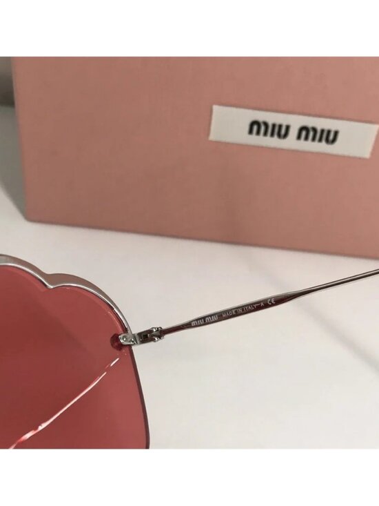 New Authentic Miu Miu Cloud Aviator Sunglasses – Modern Designer Statement main image 10